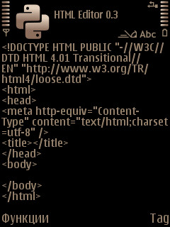 S60 HTML Editor