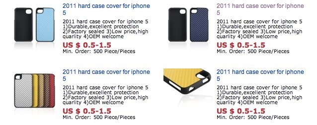 iphone 5 pictures leaked. iPhone 5 Cases Leaked Courtesy