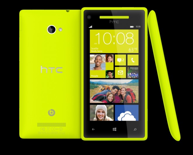 WP 8X by HTC Limelight Yellow