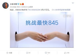 Xiaomi Mi MIX 2S Teases Great Performance With Snapdragon 845 CPU