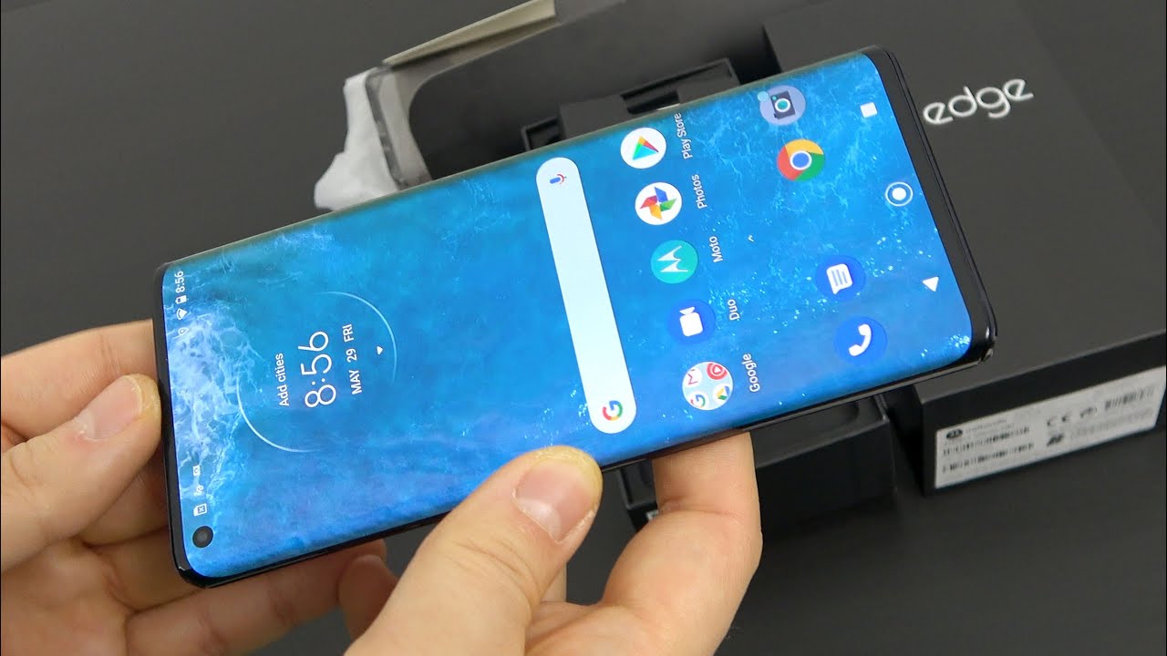 Motorola Edge Unboxing: Waterfall Screen, 5G and Quad Camera Make a ...