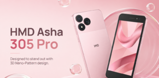 Purported HMD Asha 305 Pro shown in a leaked product image.