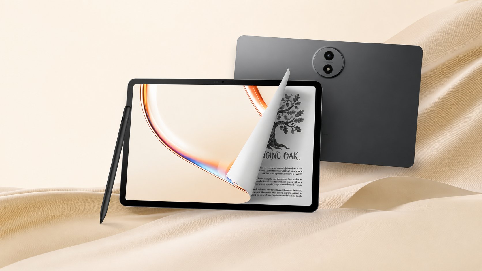 429420 TCL Tab A1 NXTPAPER tablet shown with its matte display
