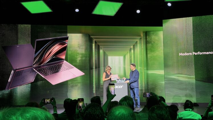 Acer hardware displayed at next@acer 2026
