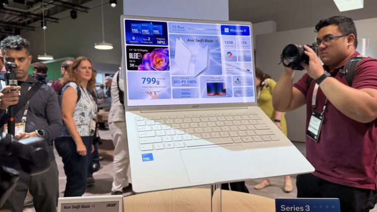 Acer products shown during next@acer 2026