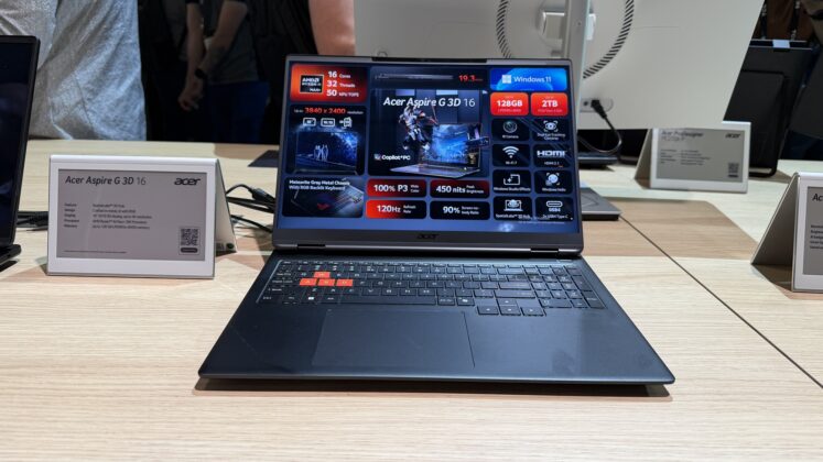 Acer product demonstration area