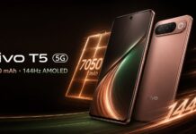 vivo T5 5G Set for India Debut With 7,050mAh Battery and 144Hz AMOLED Screen vivo T5 5G promotional image showing the smartphone design.