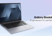 Samsung Adds $799 Galaxy Book6 With Intel Core 3 and Core 5 Chips Samsung Galaxy Book6 laptop shown open with its display visible