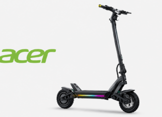 Acer Predator ES Thunder Pro Electric Scooter Brings 1,600W Peak Power and Find My Tracking Acer Predator ES Thunder Pro electric scooter