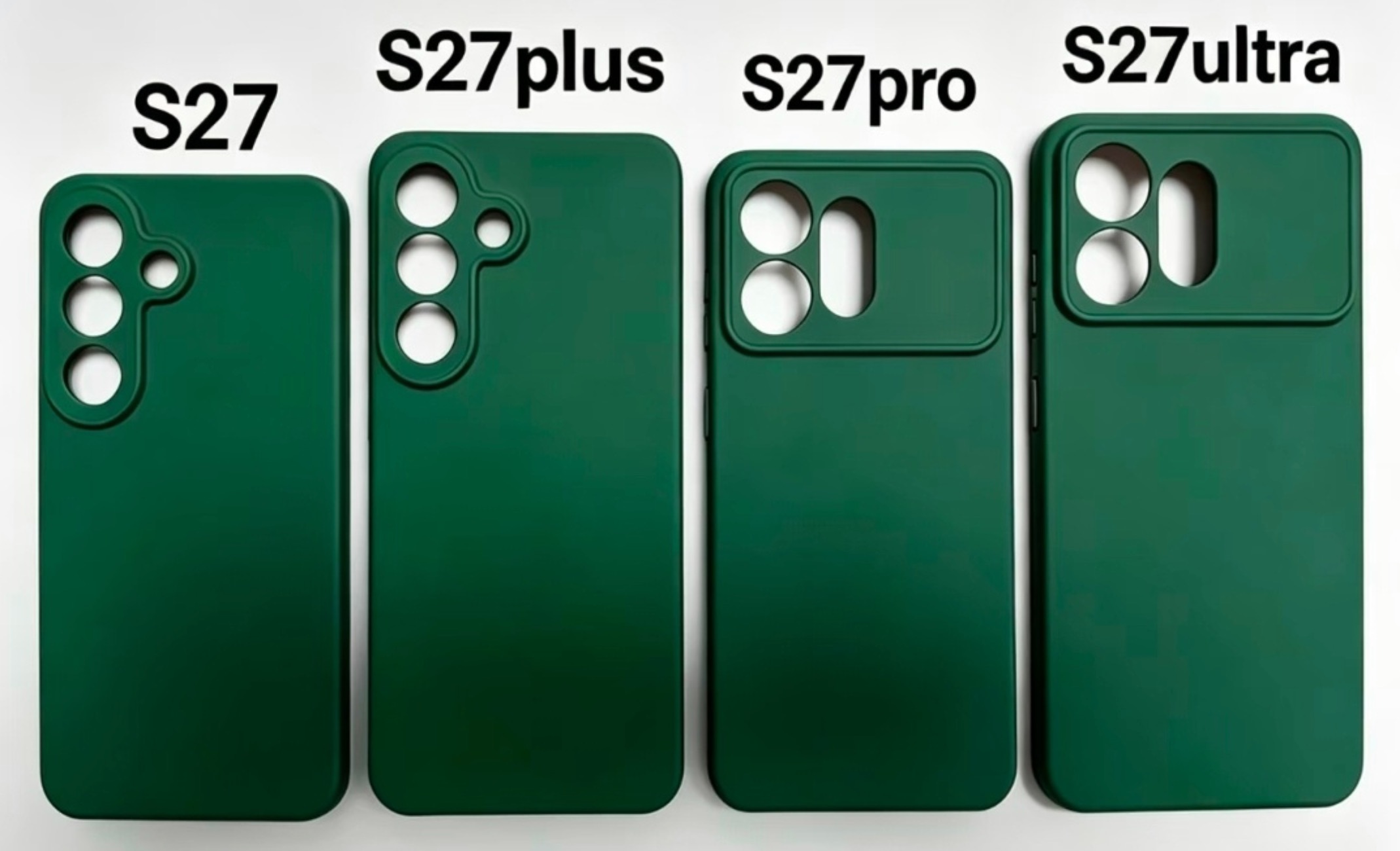 429727 Purported protective cases for the Samsung Galaxy S27, Galaxy S27+, Galaxy S27 Pro and Galaxy S27 Ultra.