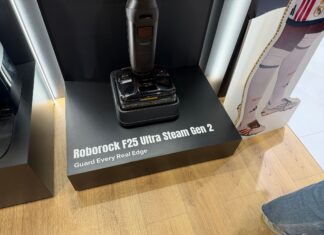 Roborock F25 Ultra Steam Gen 2 pairs 180°C steam with 25,000Pa wet-and-dry cleaning Roborock F25 Ultra Steam Gen 2 wet-and-dry upright cleaner at IFA 2026