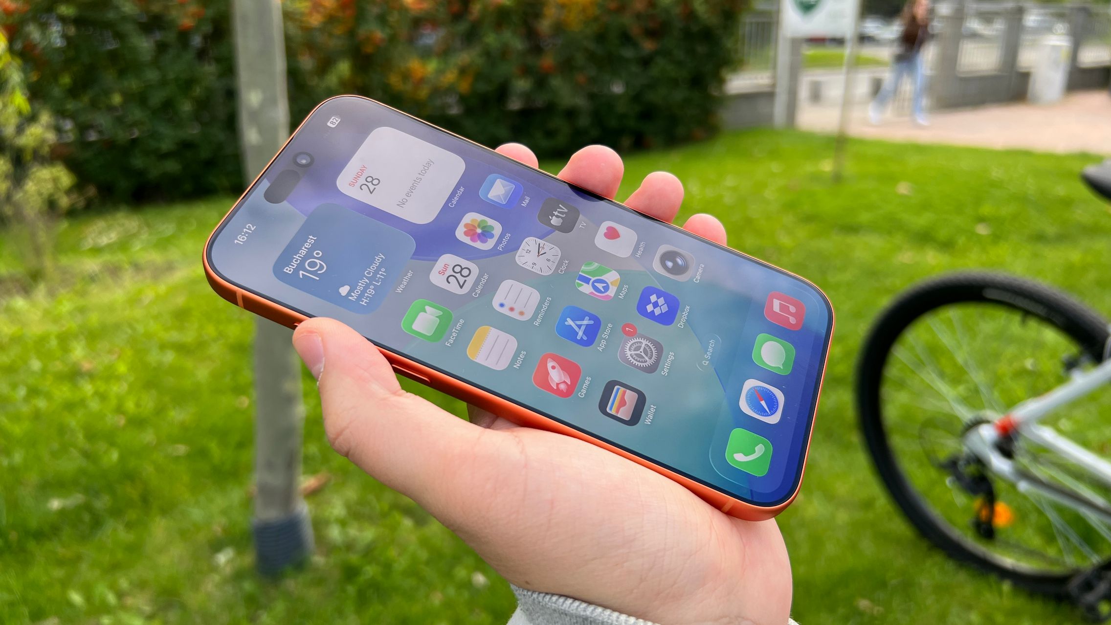 430275 Smartphone shown in hand