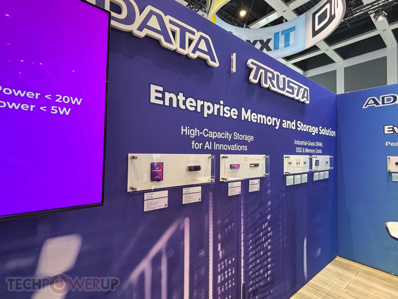 ADATA industrial and enterprise memory products shown at IFA 2026