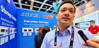 ADATA products displayed at the company’s IFA 2026 booth