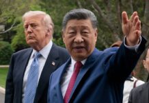 AI Safety Talks Move Into U.S.-China Rivalry as Labs Push for Guardrails Artificial intelligence-themed illustration accompanying a report on U.S.-China AI policy and safety discussions.