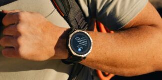 Amazfit T-Rex Dual Solar smartwatch shown from the front