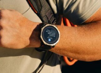 Amazfit T-Rex Dual Solar uses front and rear solar panels to target 51-day battery life Amazfit T-Rex Dual Solar smartwatch shown from the front