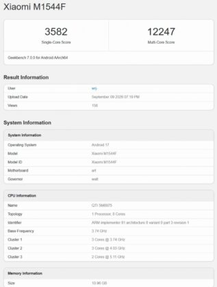 Apple A20 Pro Posts Early Single-Core and GPU Gains as Xiaomi 18 Pro Max Benchmark Appears
