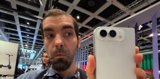 Celly mockup of the rumored foldable iPhone displayed at IFA 2026
