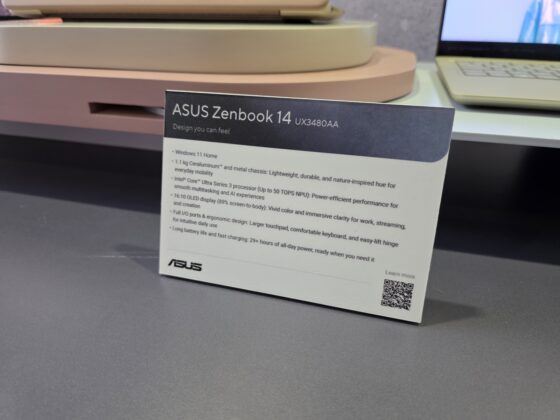 ASUS Zenbook 14 UX3480 at the IFA 2026 showcase