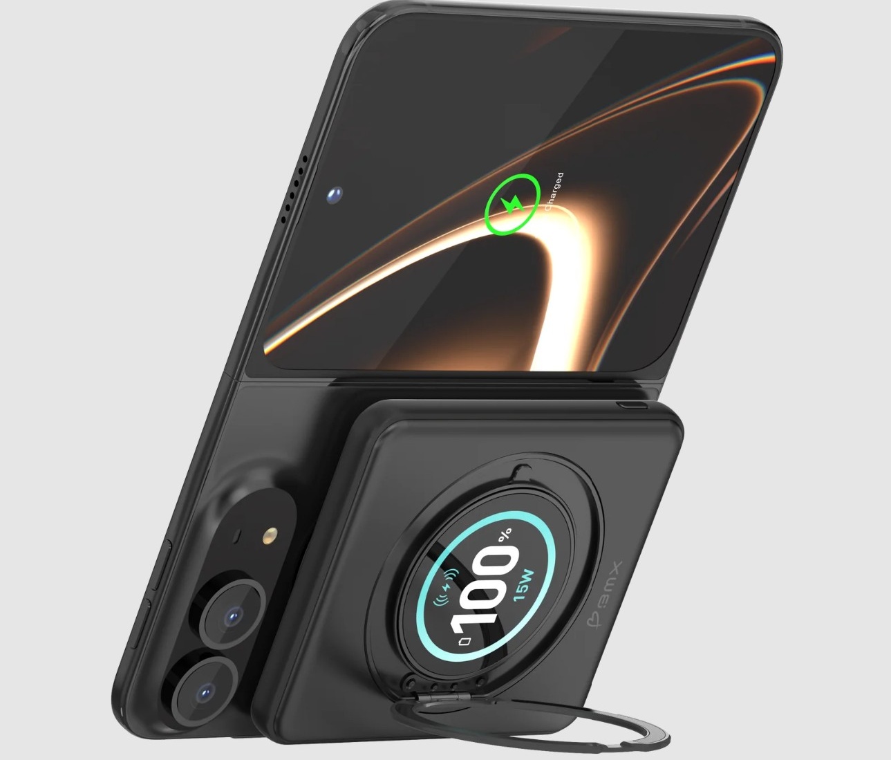 BMX SolidSafe Duo 5K magnetic battery pack with integrated stand