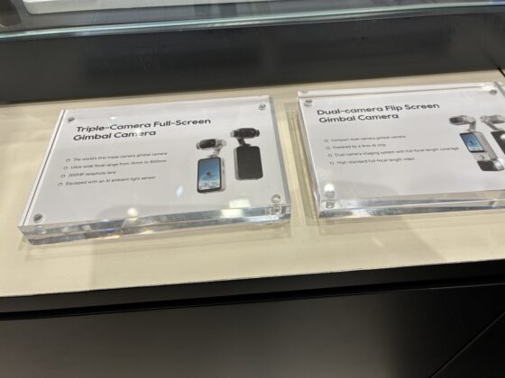 Dreame motorized camera-gimbal prototype on display.