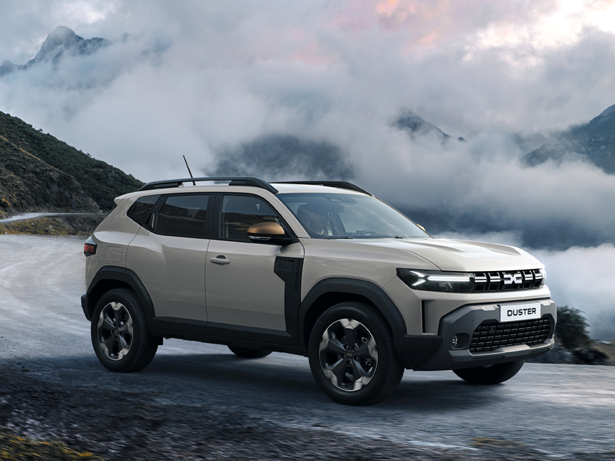 Dacia Duster SUV shown during an outdoor drive