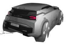2026 Dacia Spring shares Renault Twingo platform after 18-month development Early design sketch for the next-generation Dacia Spring electric city car