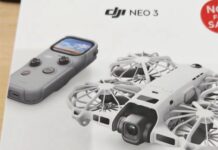 Purported DJI Neo 3 retail packaging shown in a leaked image