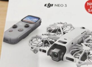 DJI Neo 3 Leak Points to RC Mini Controller and Redesigned Prop Guards Purported DJI Neo 3 retail packaging shown in a leaked image
