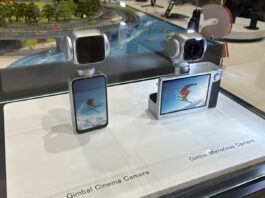 Dreame motorized gimbal camera concept displayed at IFA 2026.