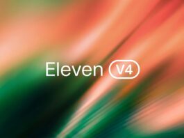 ElevenLabs Eleven v4 and Eleven v4 Turbo announcement graphic