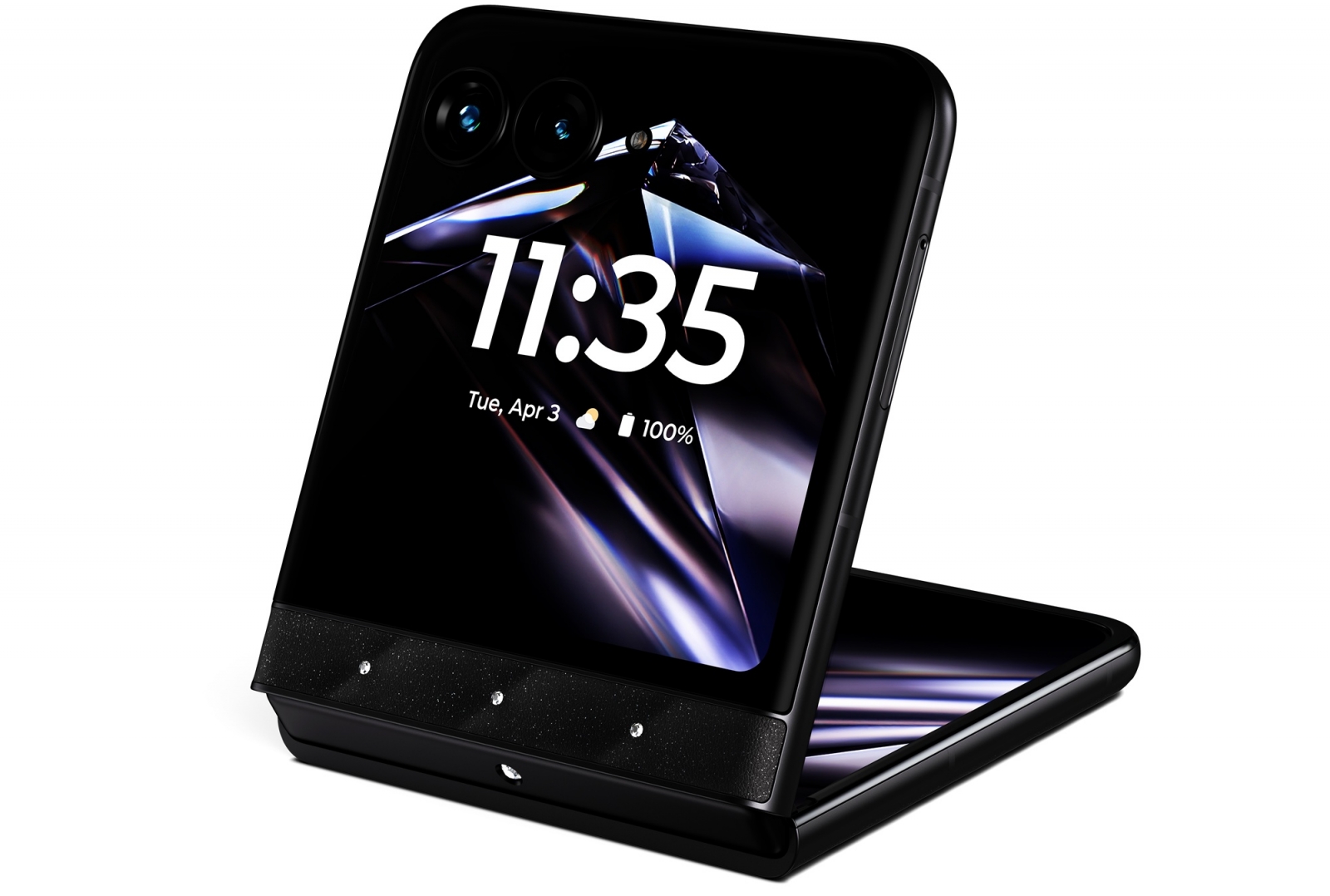 Motorola razr 70 Swarovski Edition foldable phone.