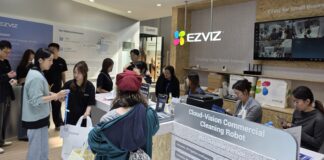 EZVIZ IFA 2026 showcase featuring smart-home, security and wearable products