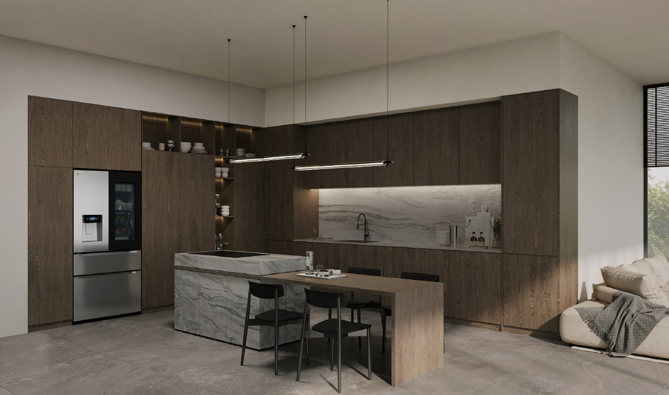 LG Fit & Max refrigerators with flat exterior panels
