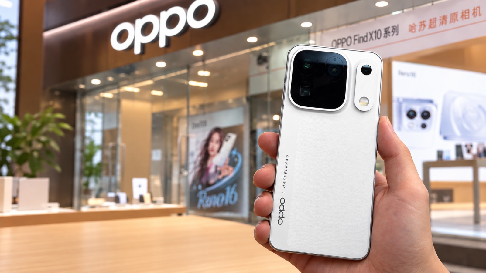 fotografie-cover-a96732-001 OPPO Find X10 series phones displayed in a Chinese retail store ahead of launch