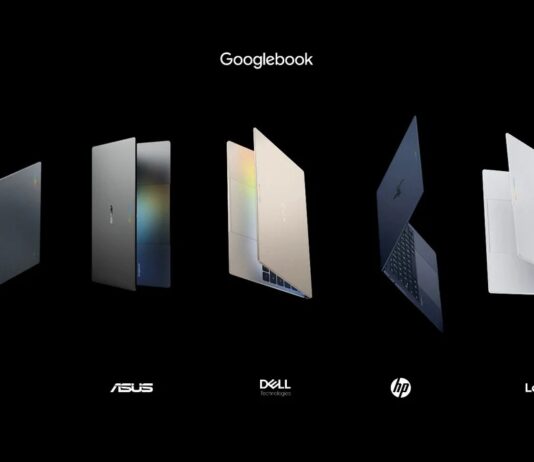 Googlebook laptop launch promotional image