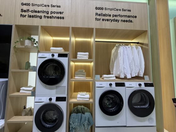 Gorenje SimpliCare G800 washer control panel with rotary selector and color display