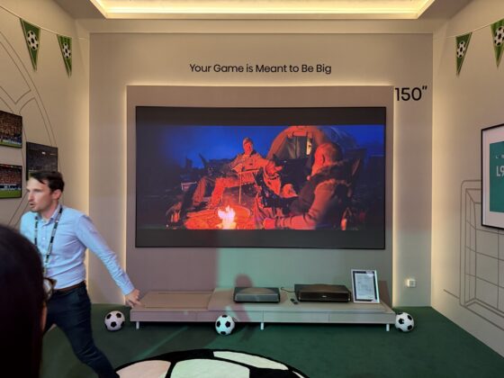 Hisense laser projector lineup display