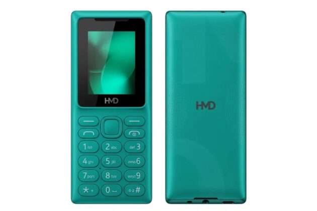 HMD 106 Pure feature phone shown in color options