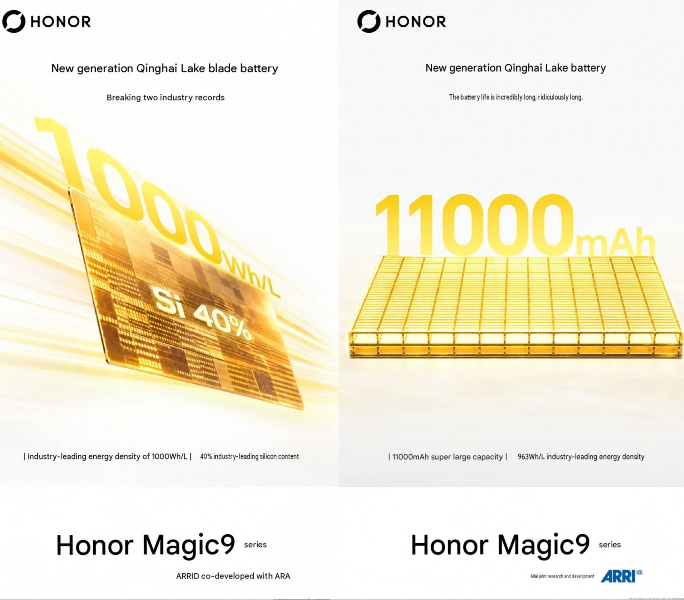Honor Teases an 11,000mAh Magic 9 Phone Ahead of China Launch
