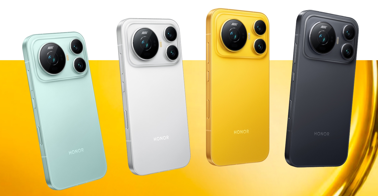 Honor Magic9 in a yellow finish