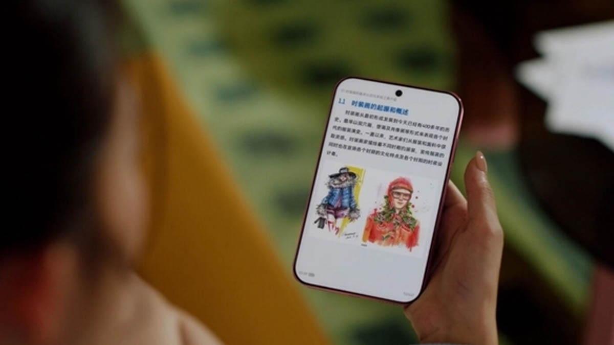 Huawei Pura X View promotional image accompanying Yu Chengdong’s comments to iPhone users