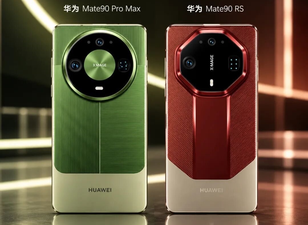 Leaked Huawei Mate 90-series design image.