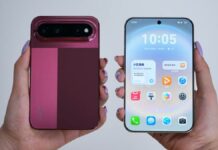 Huawei Pura X View wide smartphone shown in promotional imagery