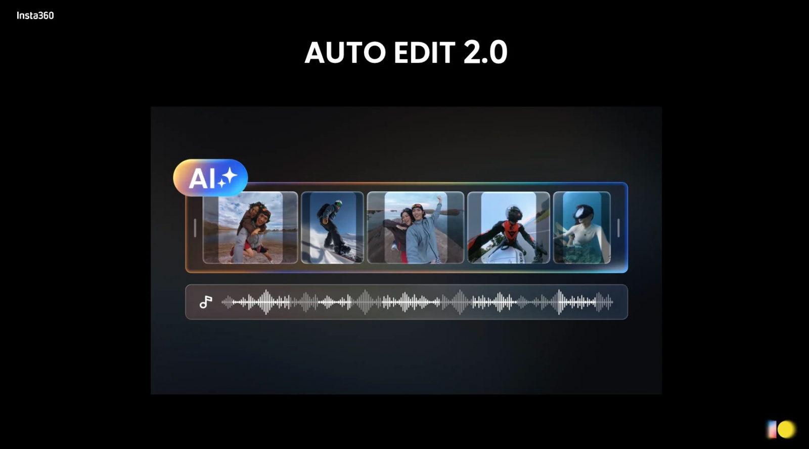 Insta360 X6 AI Director editing footage while the camera charges