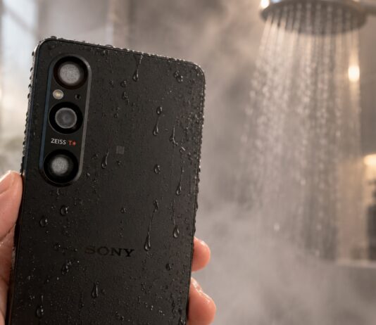 Smartphone exposed to water and steam