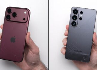iPhone 18 Pro Max Edges Galaxy S26 Ultra in PhoneBuff Drop Test Apple iPhone 18 Pro Max and Samsung Galaxy S26 Ultra shown for a drop-test comparison