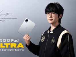iQOO Pad Ultra gaming tablet in a promotional image