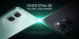 iQOO Z11xa 5G smartphone in promotional imagery
